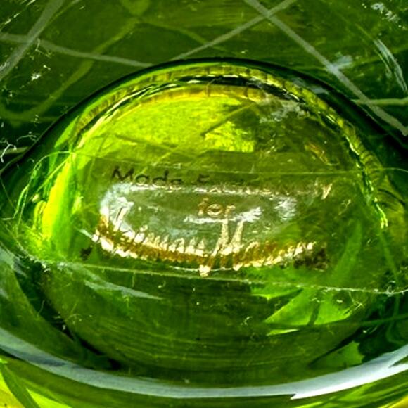 Neiman Marcus Cut-Glass Design Pitcher and Glasses Set-Made in Poland-Rare FInd - Picture 8 of 12